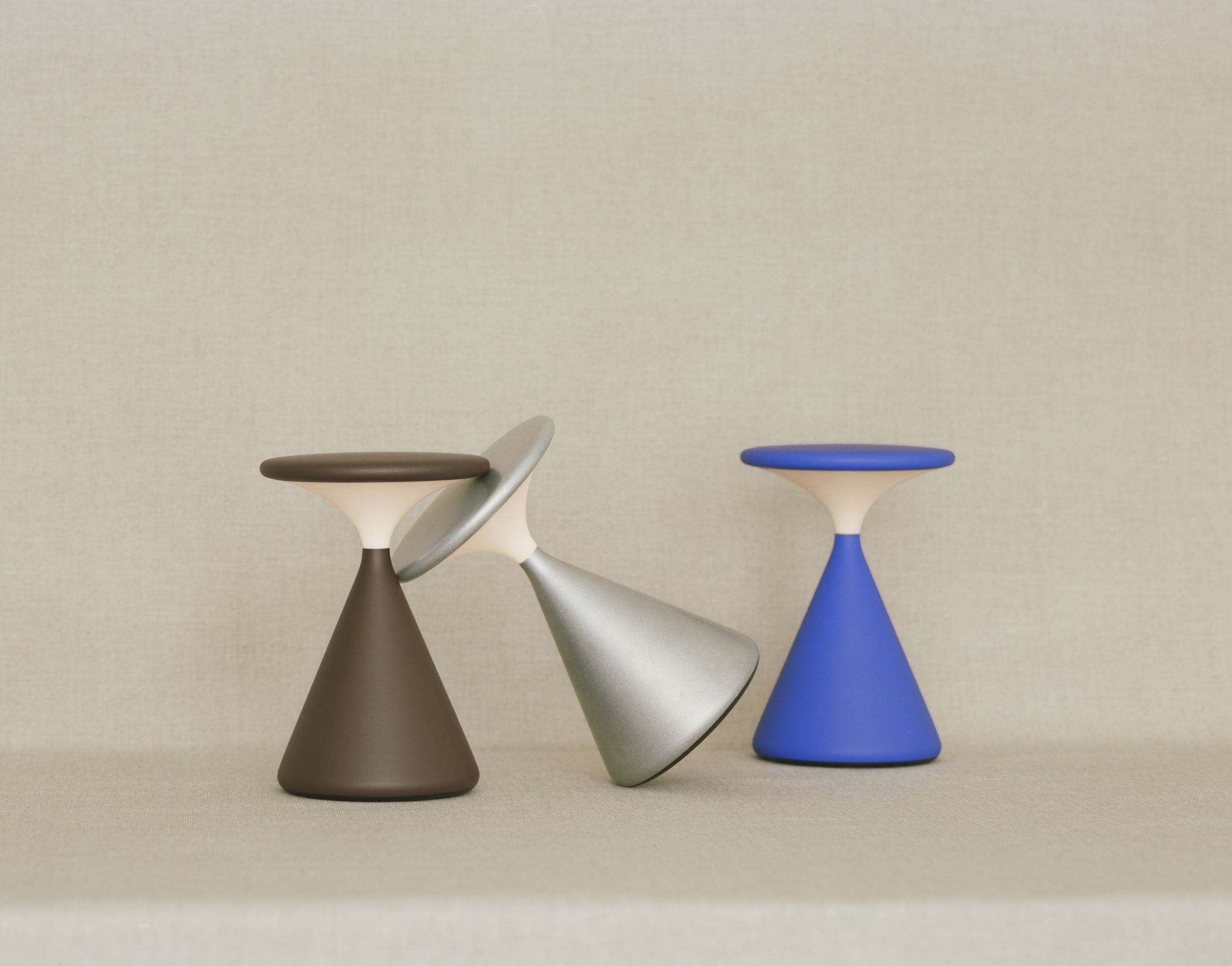 Salt Lampe à batterie / lampe de table Chocolate Grau