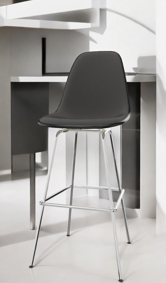 Eames Plastic Bar Stool Tabouret de bar High Entièrement rembourré Vitra 