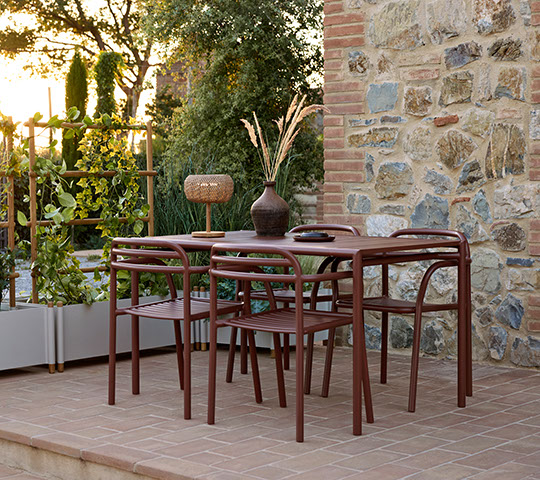 Bliss Table à manger rectangulaire L 133 x P 81 x H 75 cm Outdoor Cane-Line