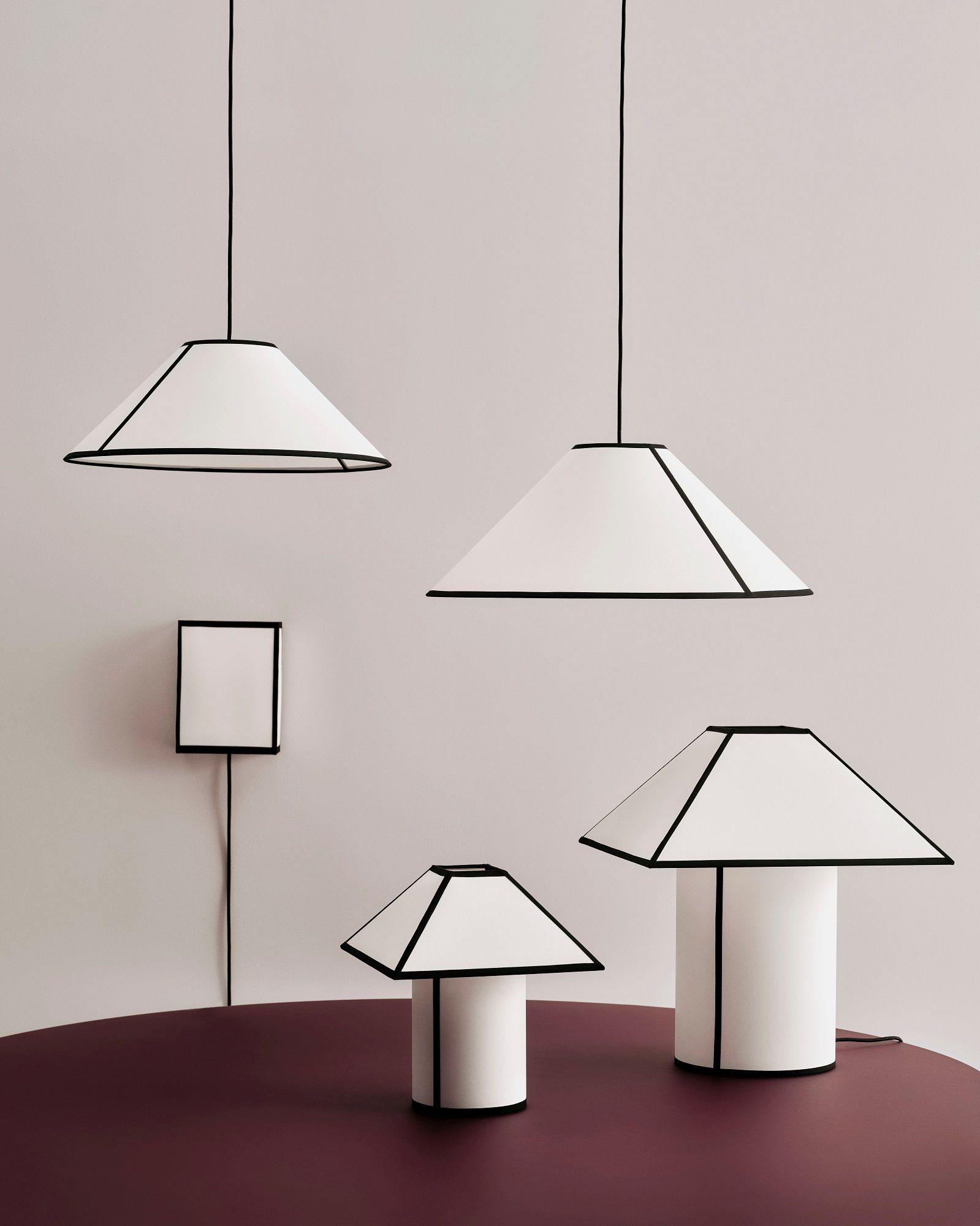 Ava Square Wall Lamp Applique murale Hay