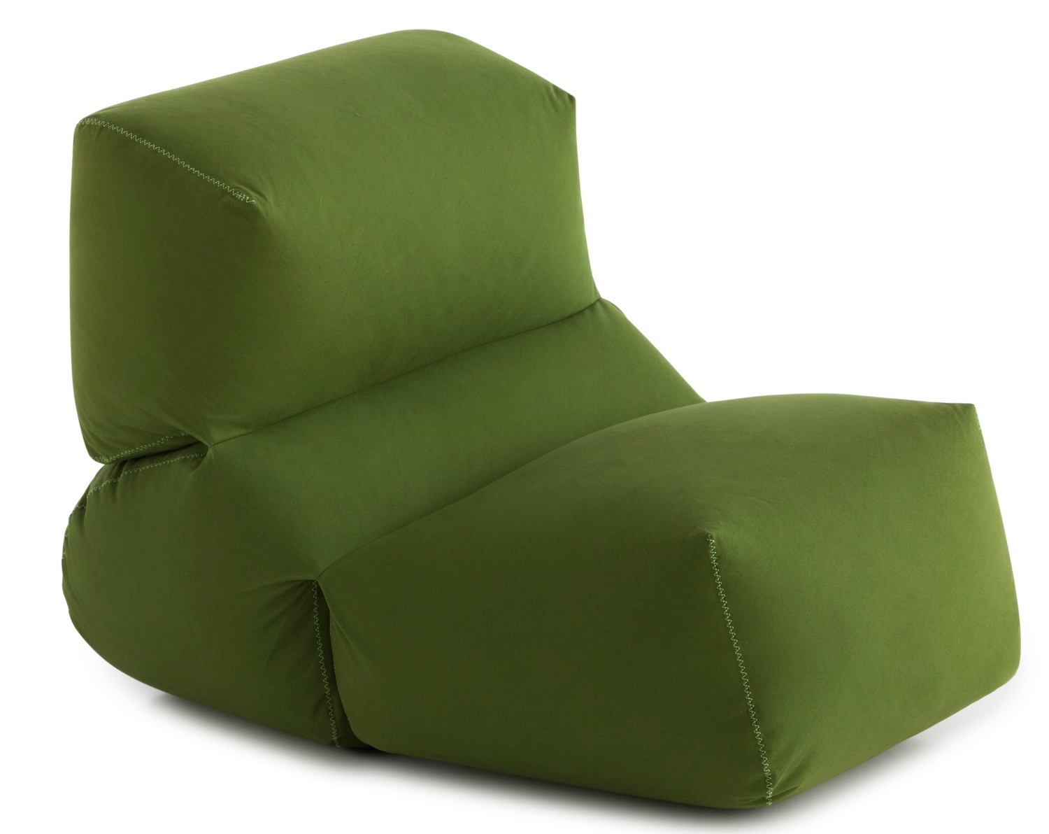 Grünes Grapy Sitzkissen aus Baumwolle. Bequemes Bodenkissen für Wohnzimmer und Kinderzimmer.