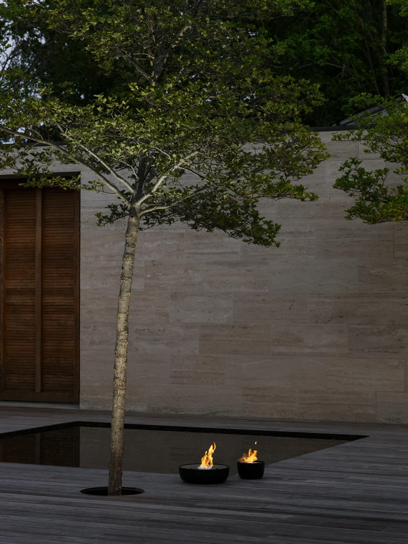 Fuoco Cheminée en Gel Acier Inoxydable Blomus OFFRE SPECIALE