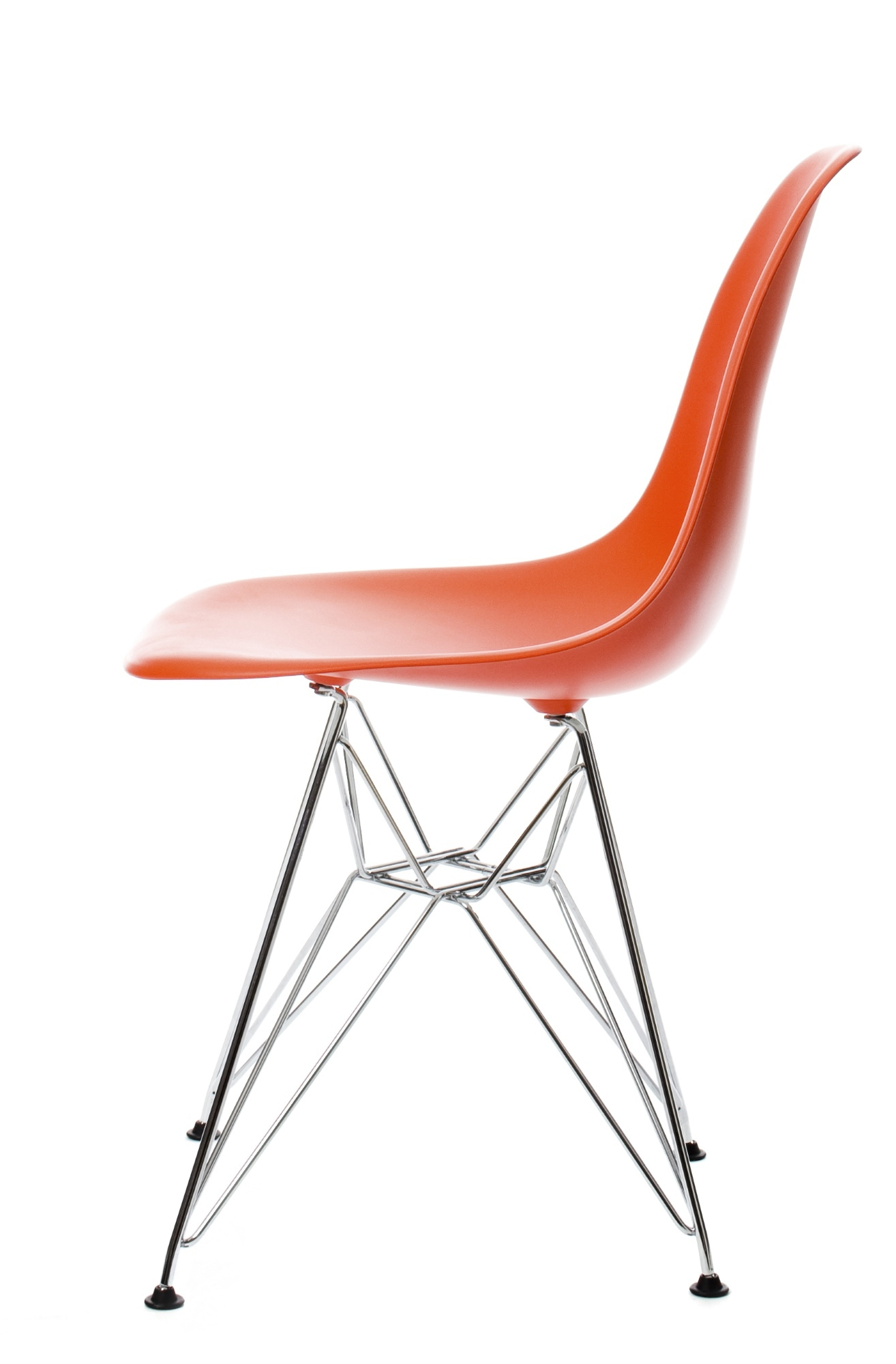Eames Plastic Side Chair DSR Chaise Vitra Chromé-Noir