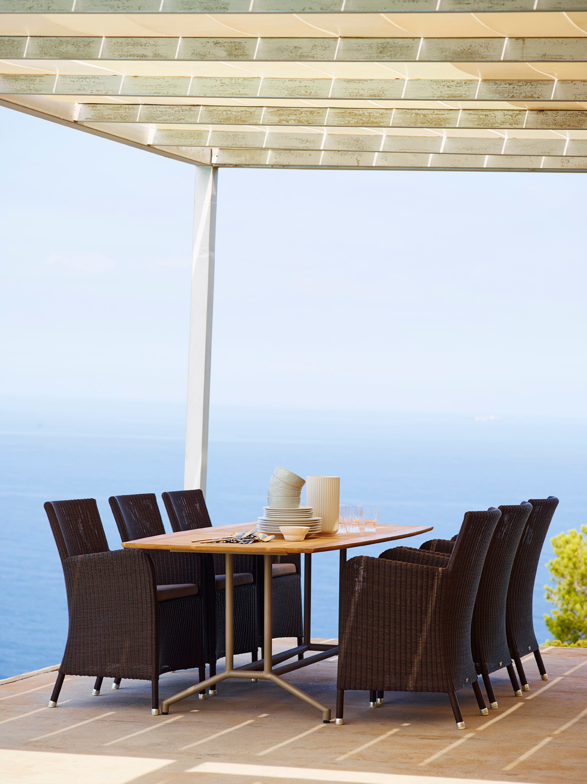 Hampsted Outdoor fauteuil gris clair Cane-Line
