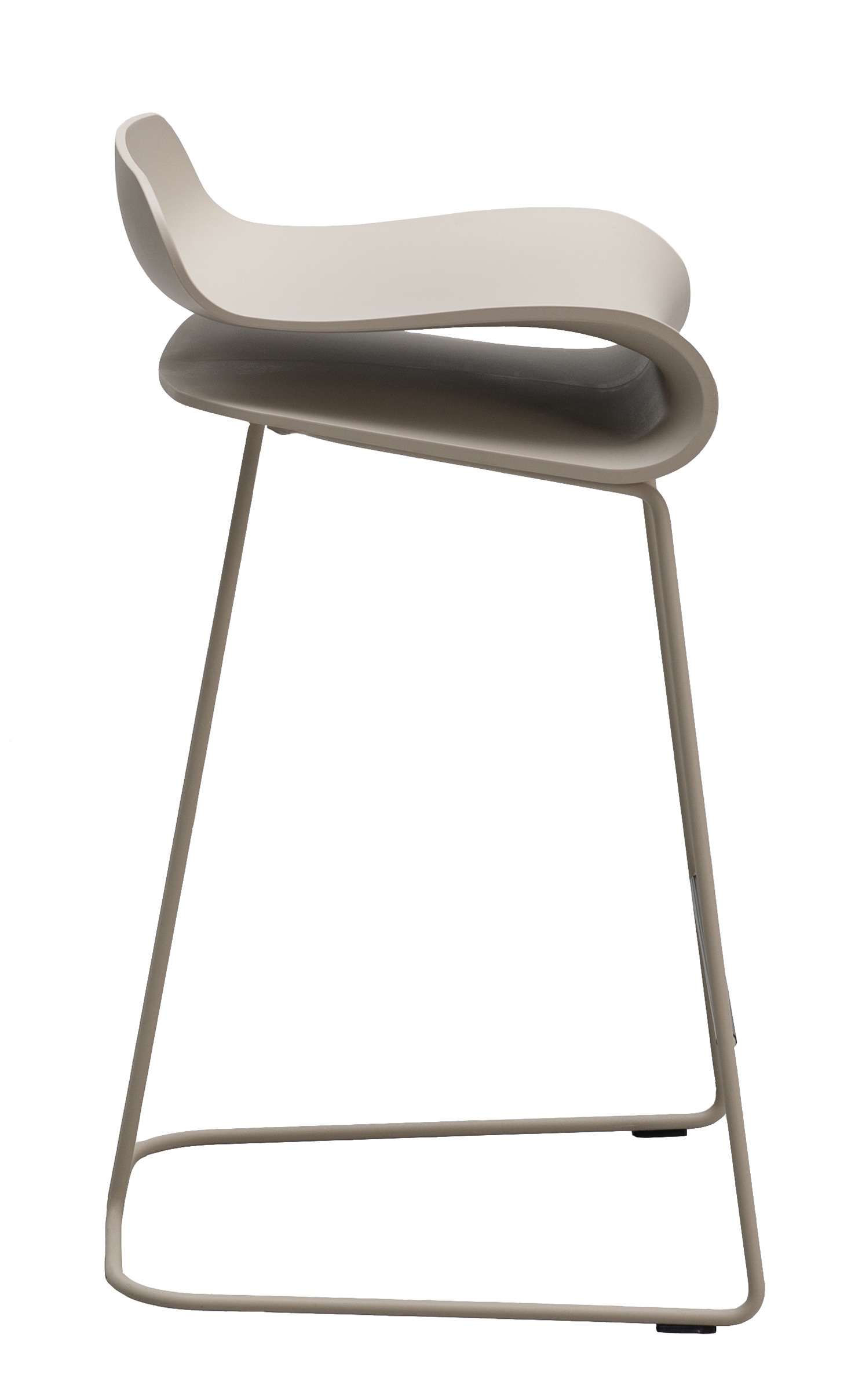 BCN Tabouret de bar avec piètement traîneau Kristalia