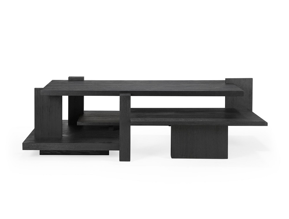 Teak Abstract Coffee table Table basse Noir Ethnicraft