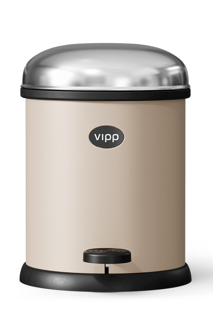 Bin poubelle à pédale 3L Vipp beige