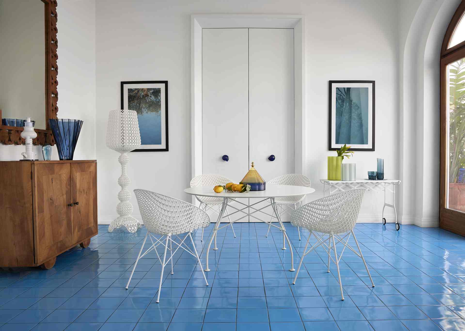 Smatrik Chaise d'extérieur Kartell blanc