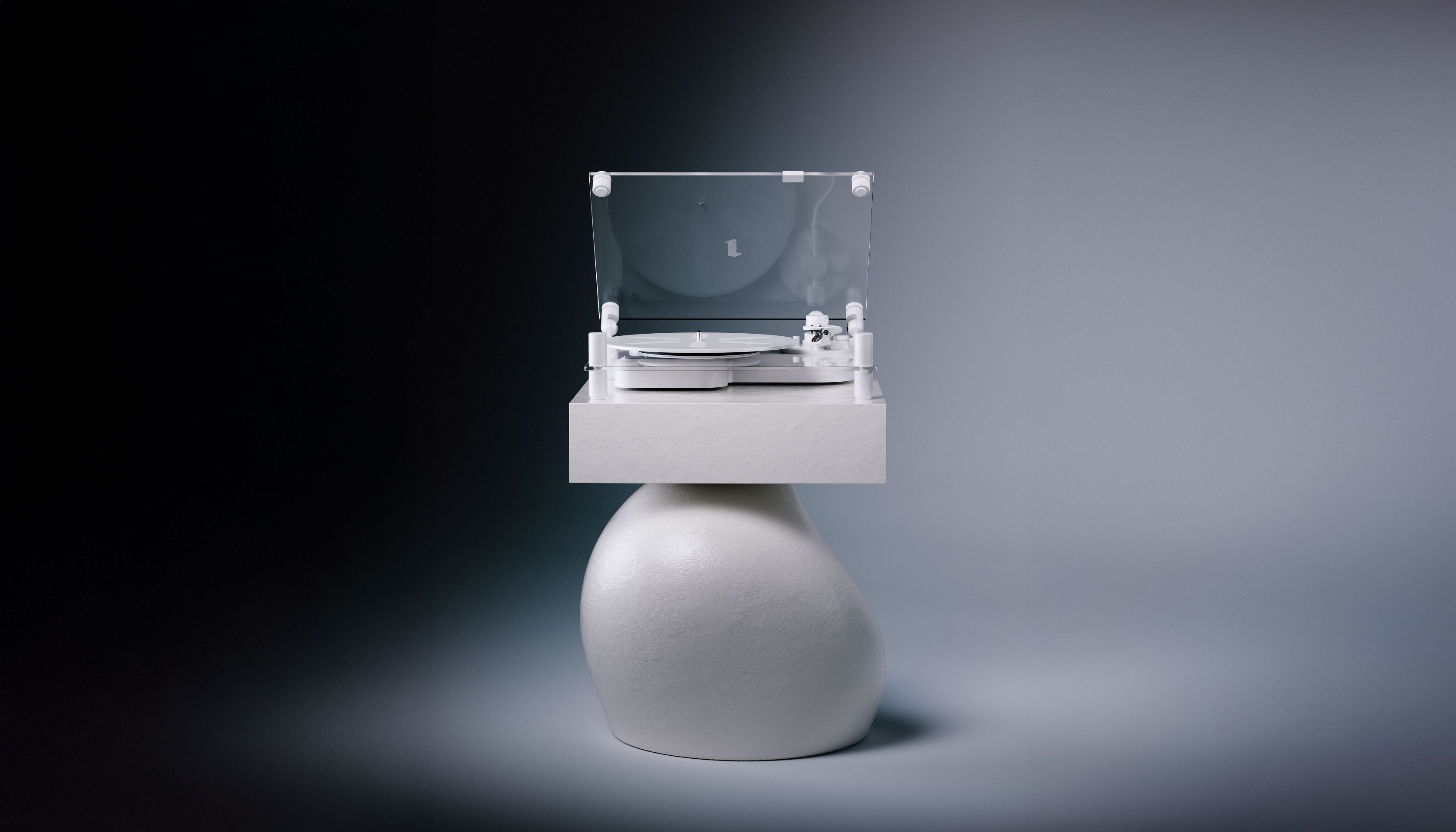 Plateau tournant transparent Transparent