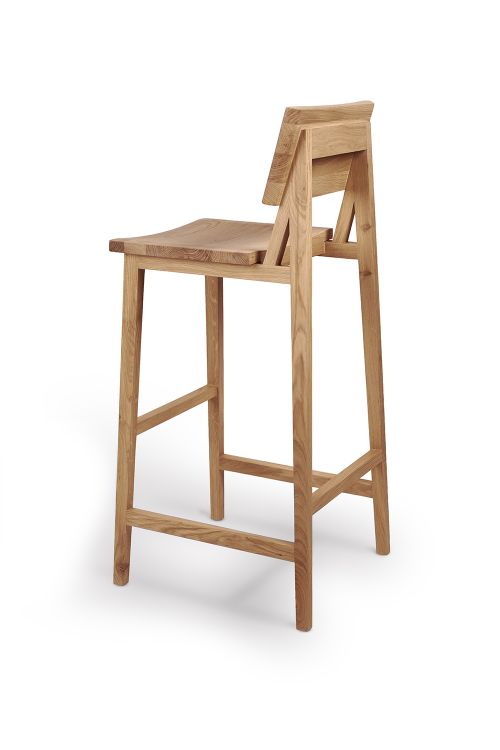N4 tabouret de bar en chêne laqué Ethnicraft