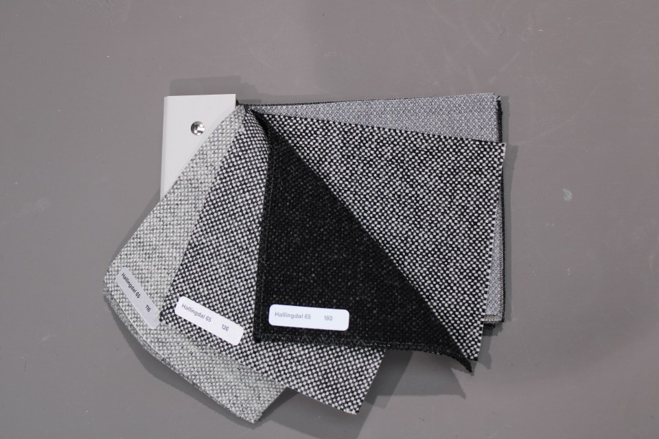 Échantillon de tissu nuances de gris Hay