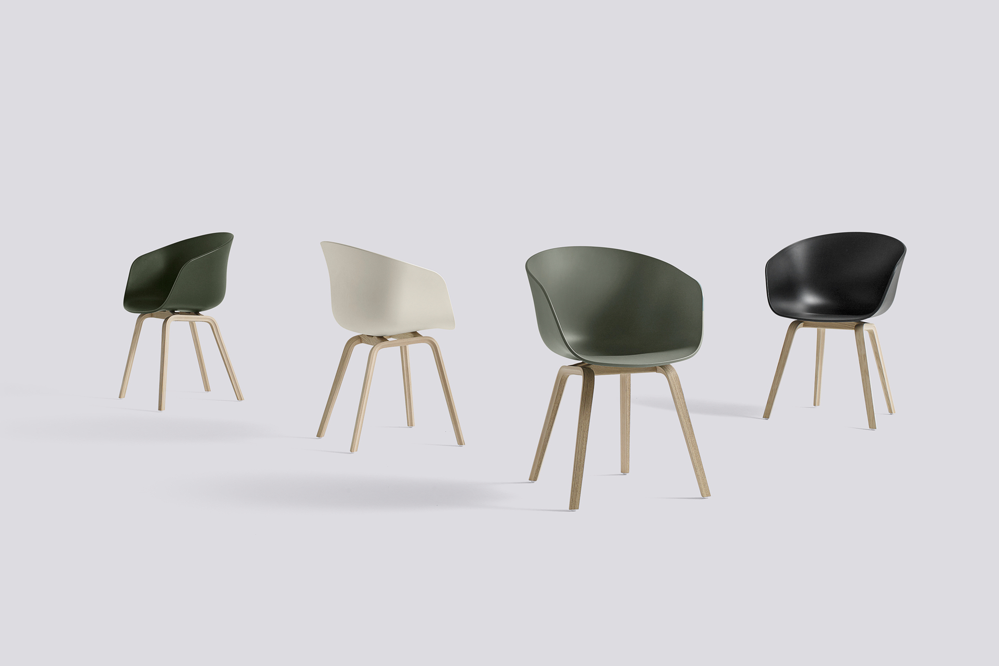 About A Chair AAC22 / AAC 22 chaise Hay Chêne savonné - vert About A Chair AAC22 / AAC 22 chaise Hay Chêne savonné - vert