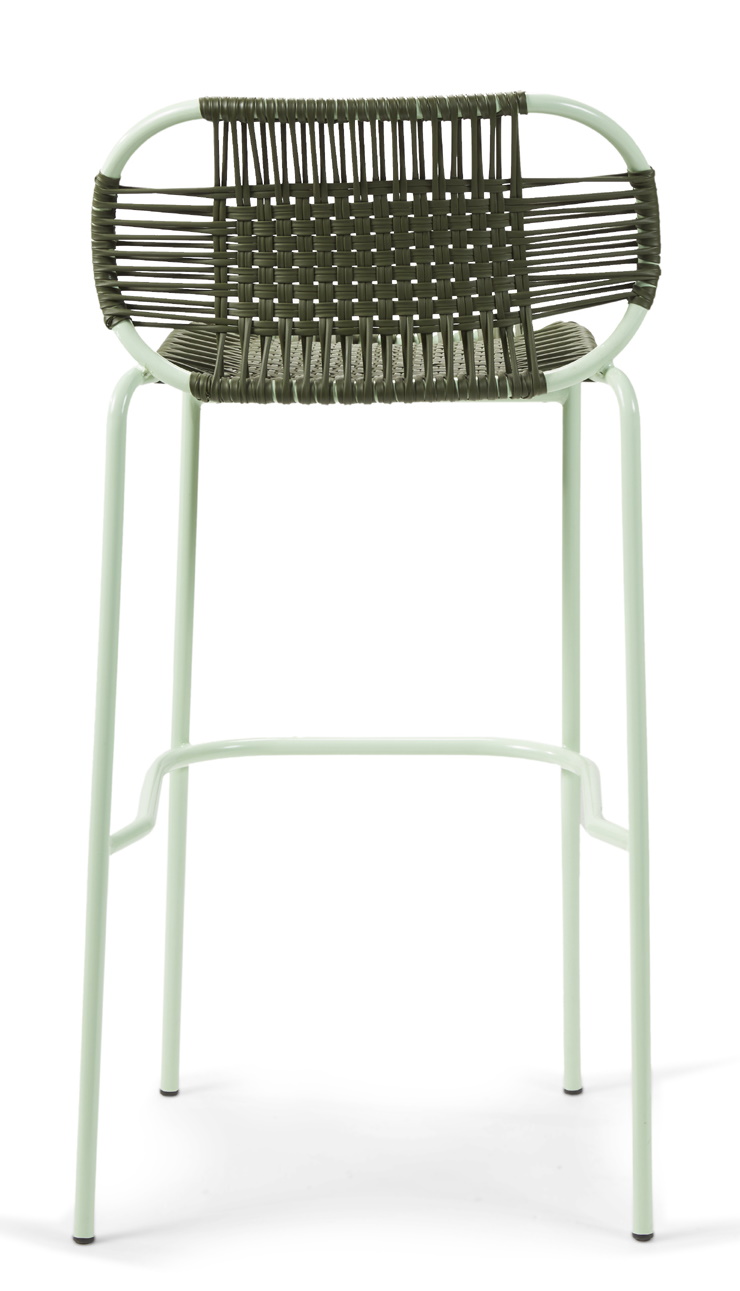 Cielo Barstool Tabouret de bar Extérieur ames Vert olive - Vert pastel
