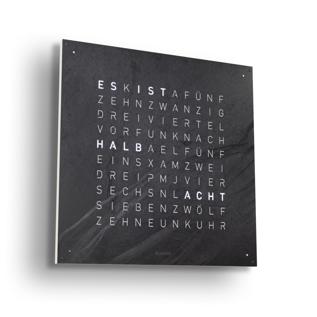 Earth 90 Creator's Edition Horloge murale / Objet temporel Allemande QLOCKTWO