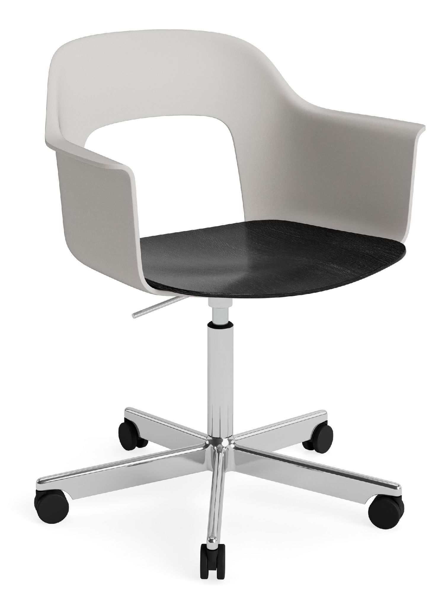 Layout Armchair 242 Fauteuil 4 pieds en étoile Vérin à gaz avec fonction pivotante Hay