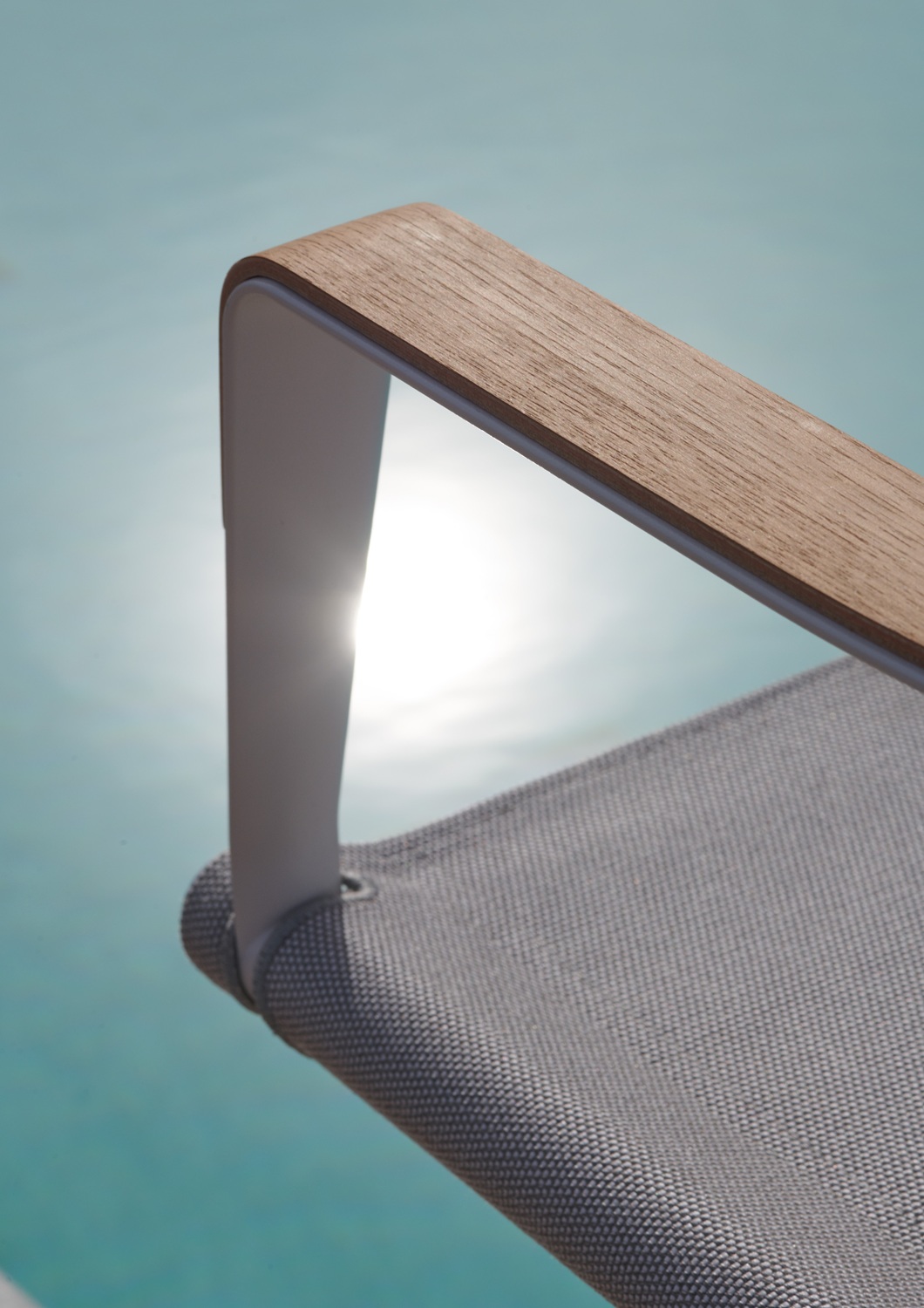 SEAX Outdoor Chaise avec décor bois Dedon