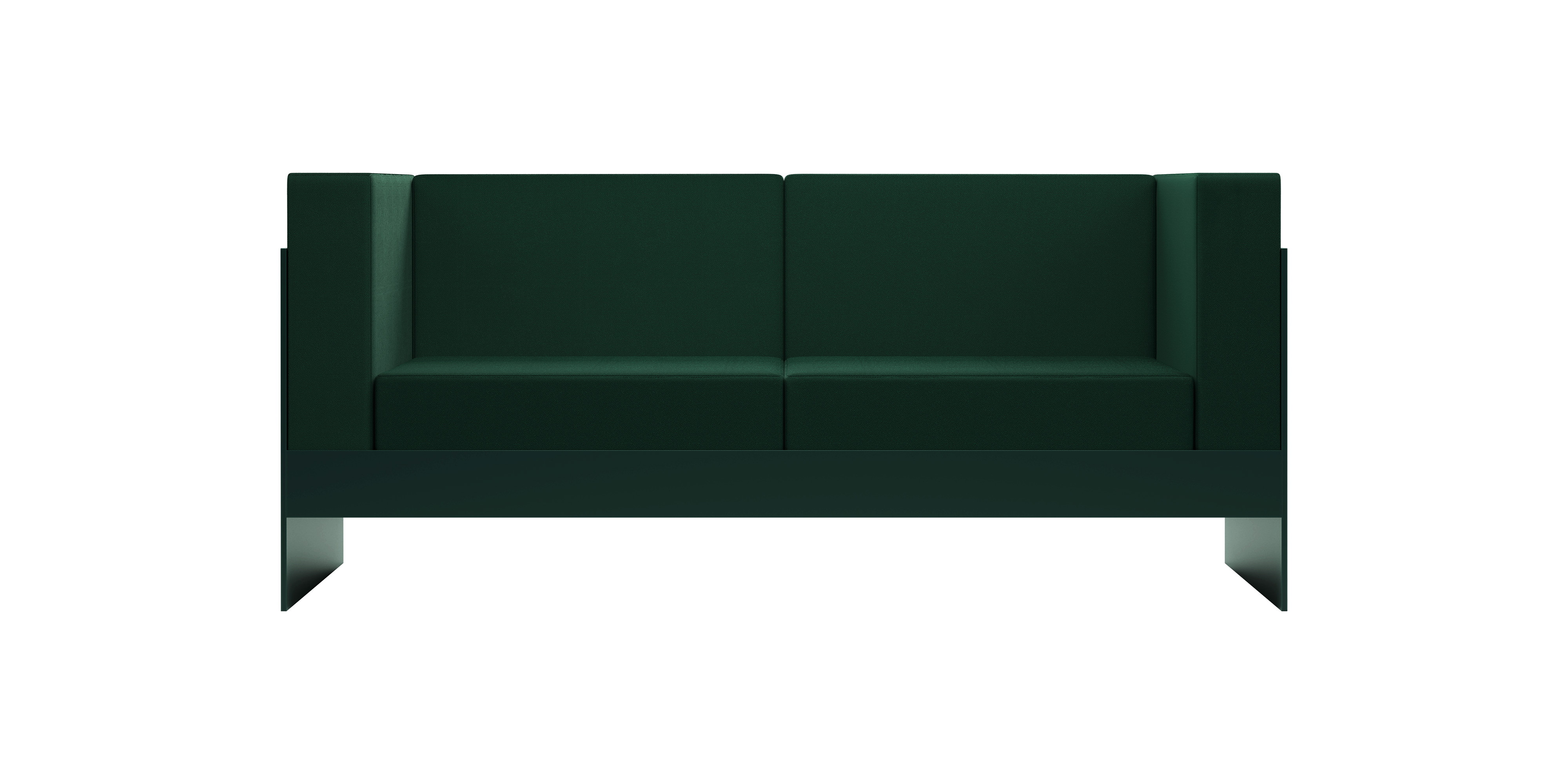 Dunkelgrünes Standard Sofa von New Tendency, modernes Design für Wohnzimmer und Büro.