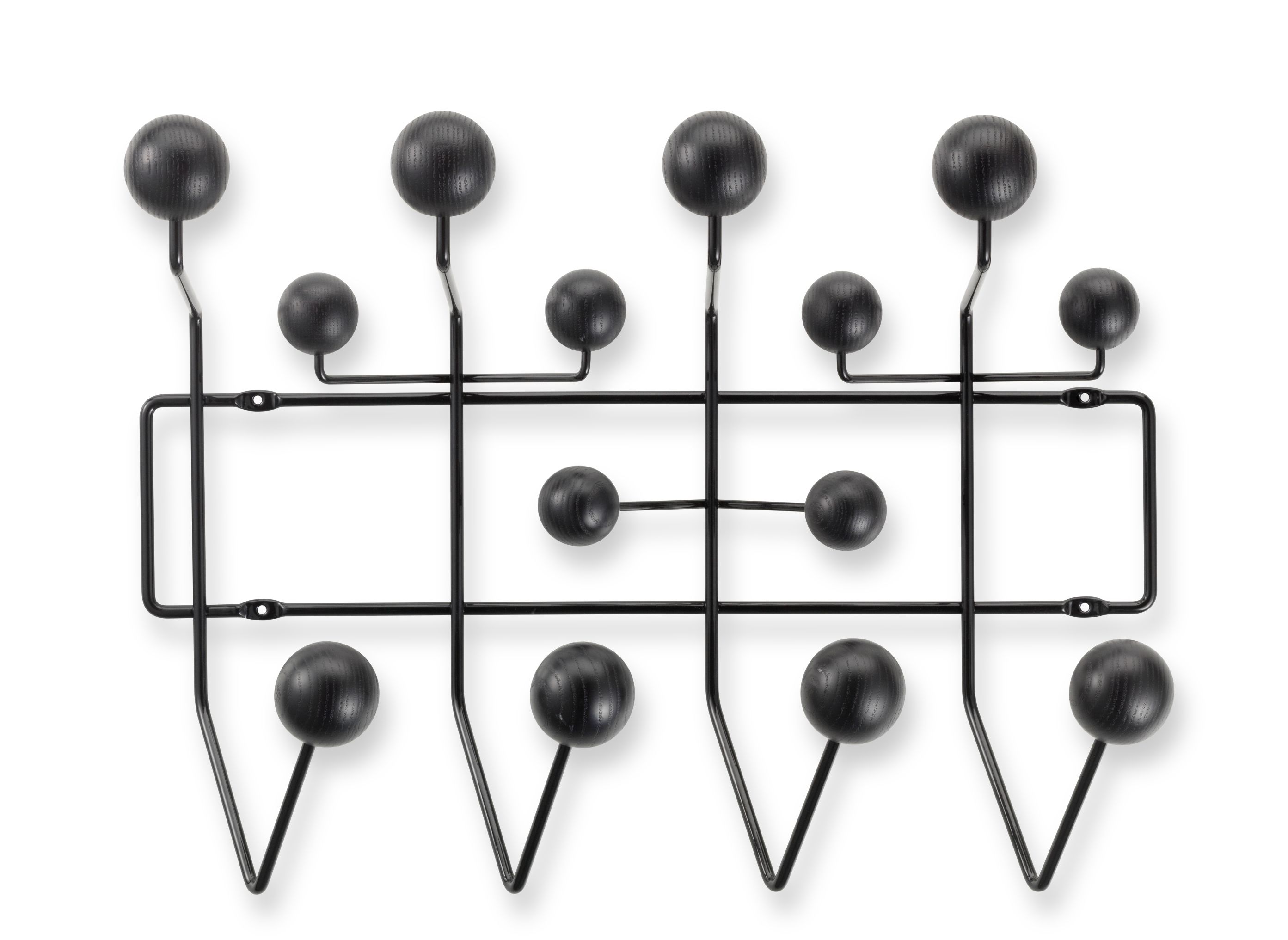 Eames Hang it all garderobe frêne noir Vitra