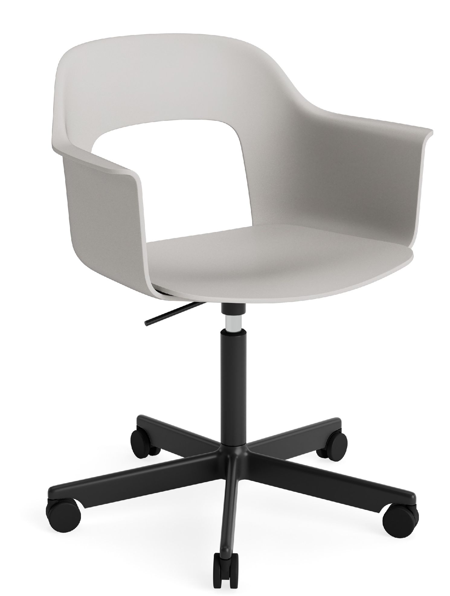 Layout Armchair 241 Fauteuil 5 pieds en étoile Mécanisme de rotation avec vérin à gaz Hay 