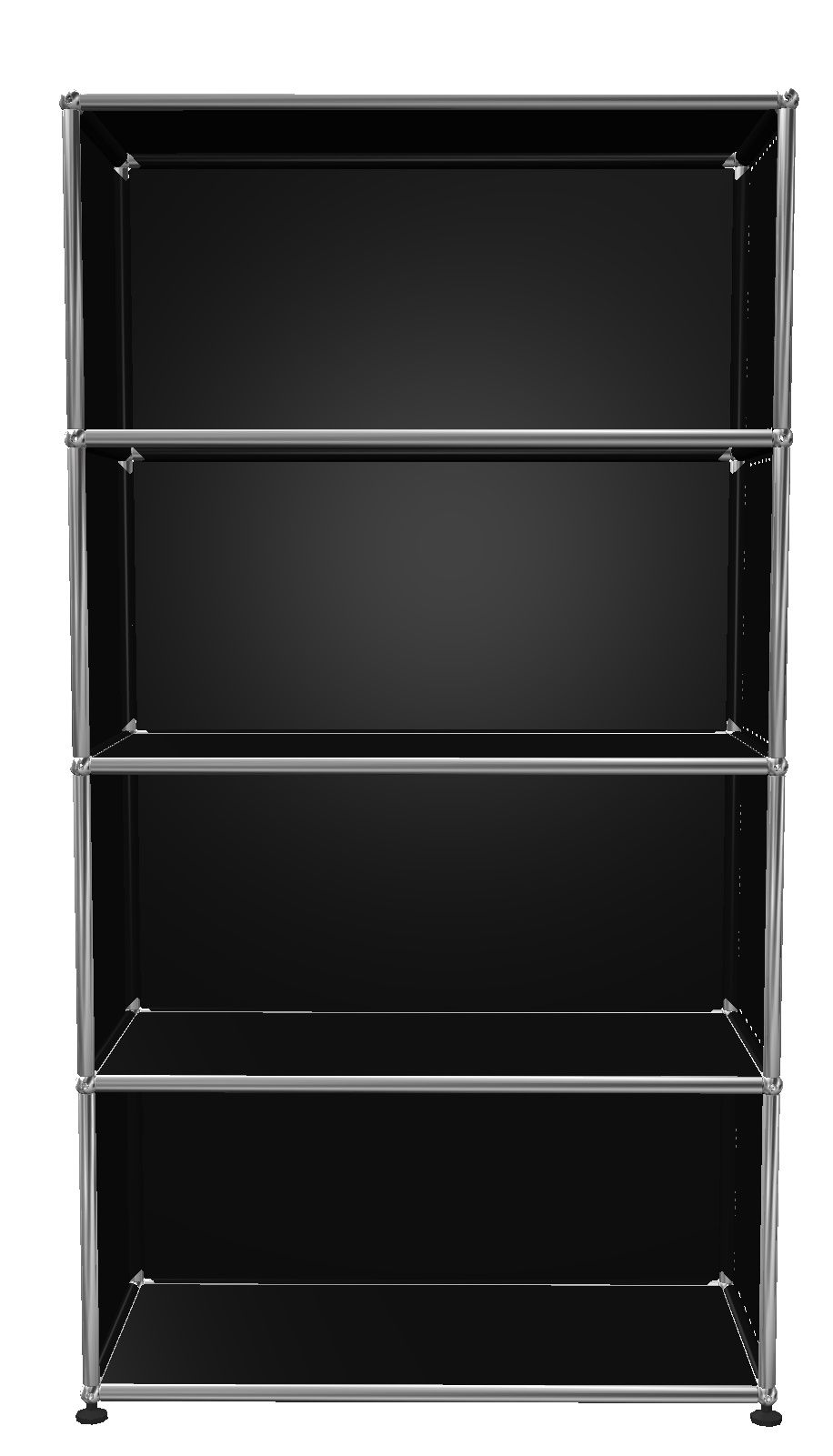 USM Haller Étagère Ouvrir H 144 cm Noir graphite - FAST DELIVERY