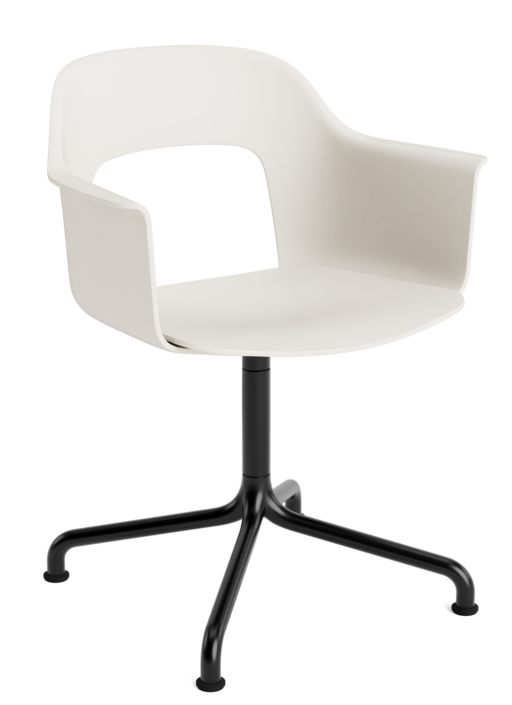 Layout Armchair 251 Fauteuil 4 pieds en étoile Pied pivotant avec base incurvée Hay  