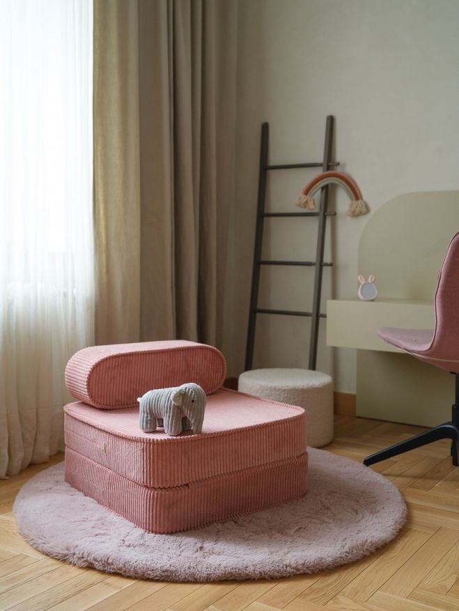Fauteuil pliant pour enfants Wigiwama Pink Mousse
