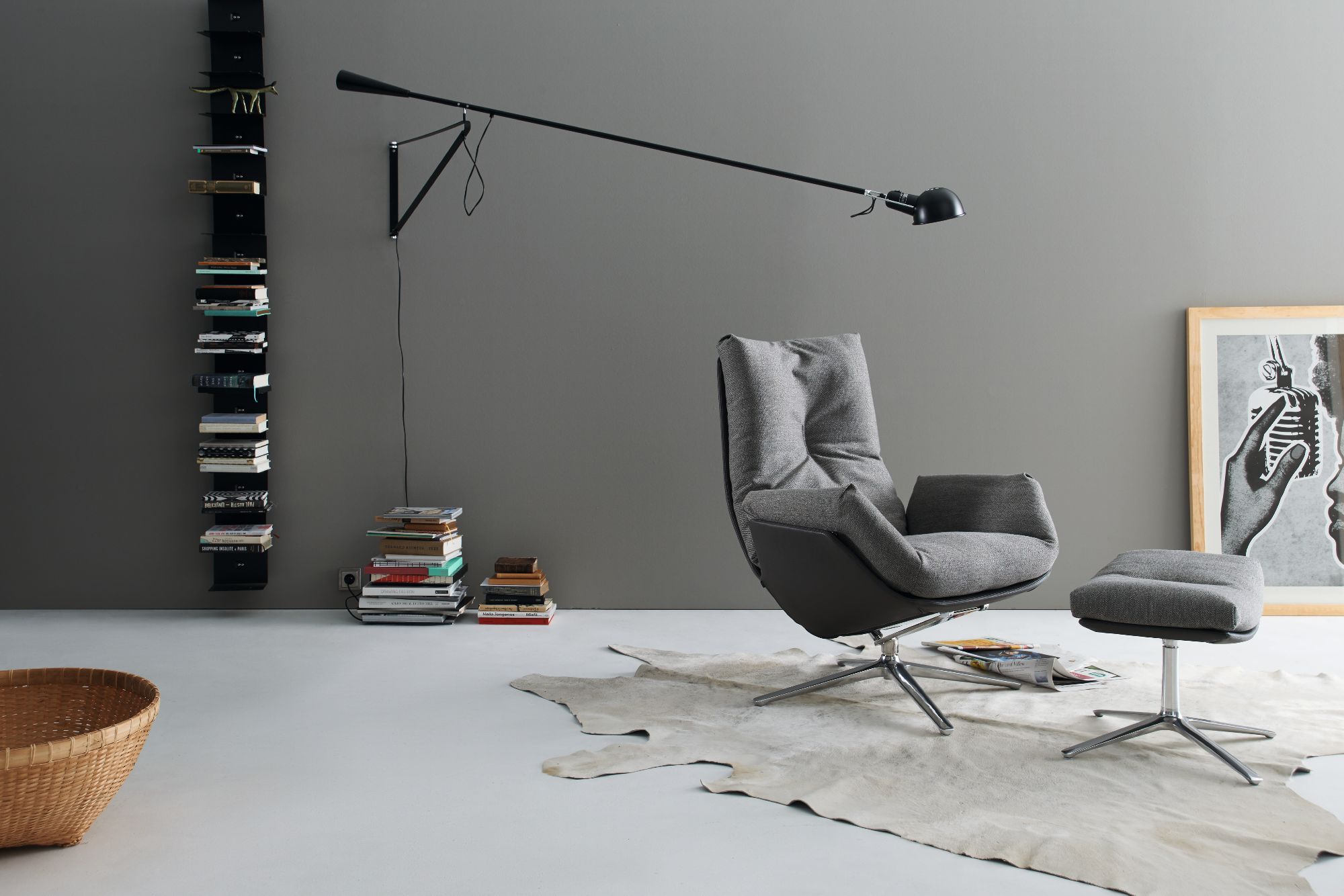 Cordia Lounge Fauteuil avec Tabouret Combinaison préférée 286 Cor QUICK SHIP