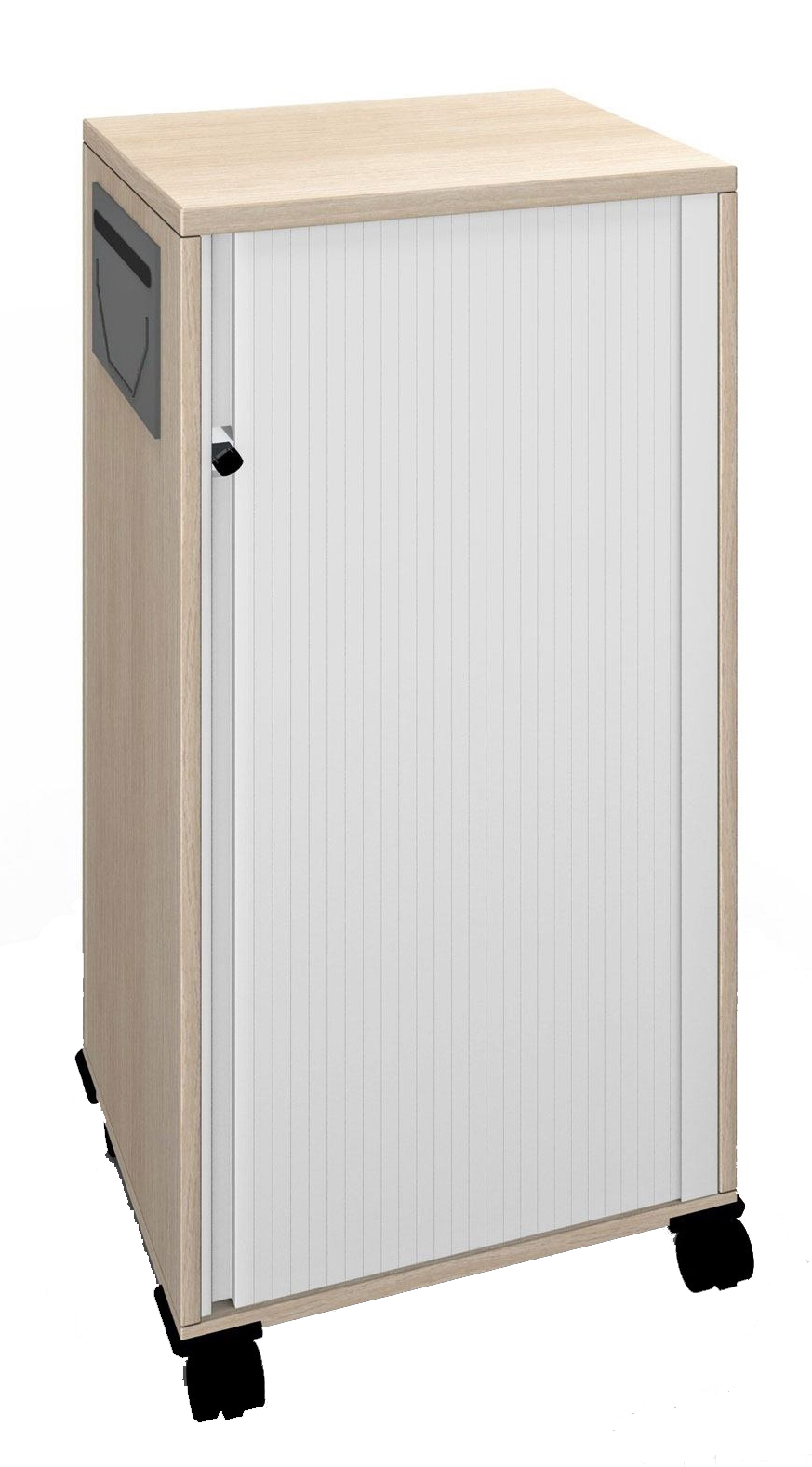 Palmberg Orga Plus Mobilcontainer mit Rollen und Rollladentür, Büromöbel für mehr Stauraum.