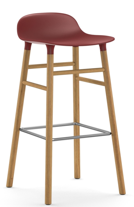 Form Barstool tabouret de bar H 75 cm Bois Normann Copenhagen