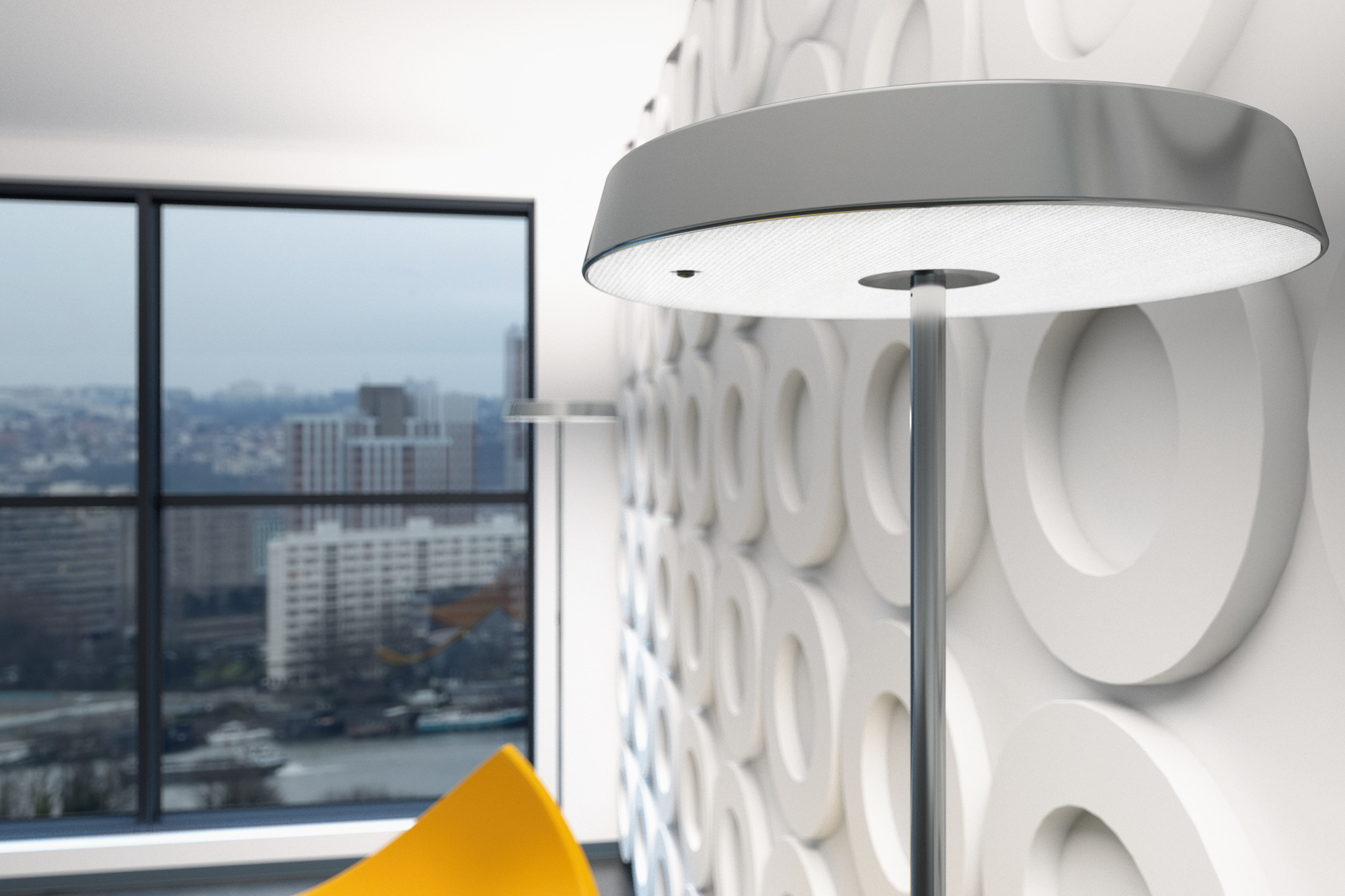Koi S LED Lampadaire Belux blanc