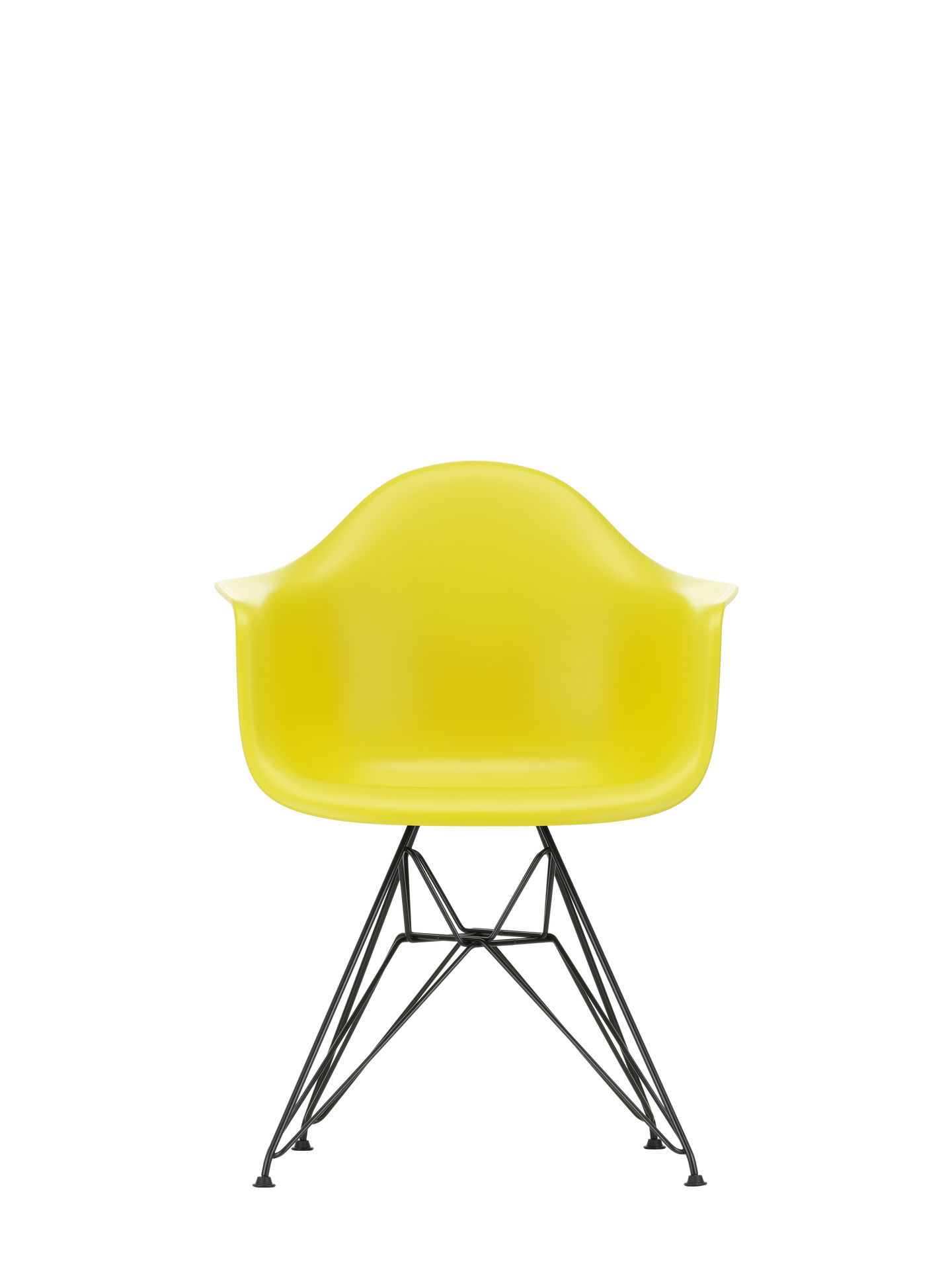 Vitra Eames Plastic Arm Chair DAR Chaise Vitra Chromé - Bleu mer