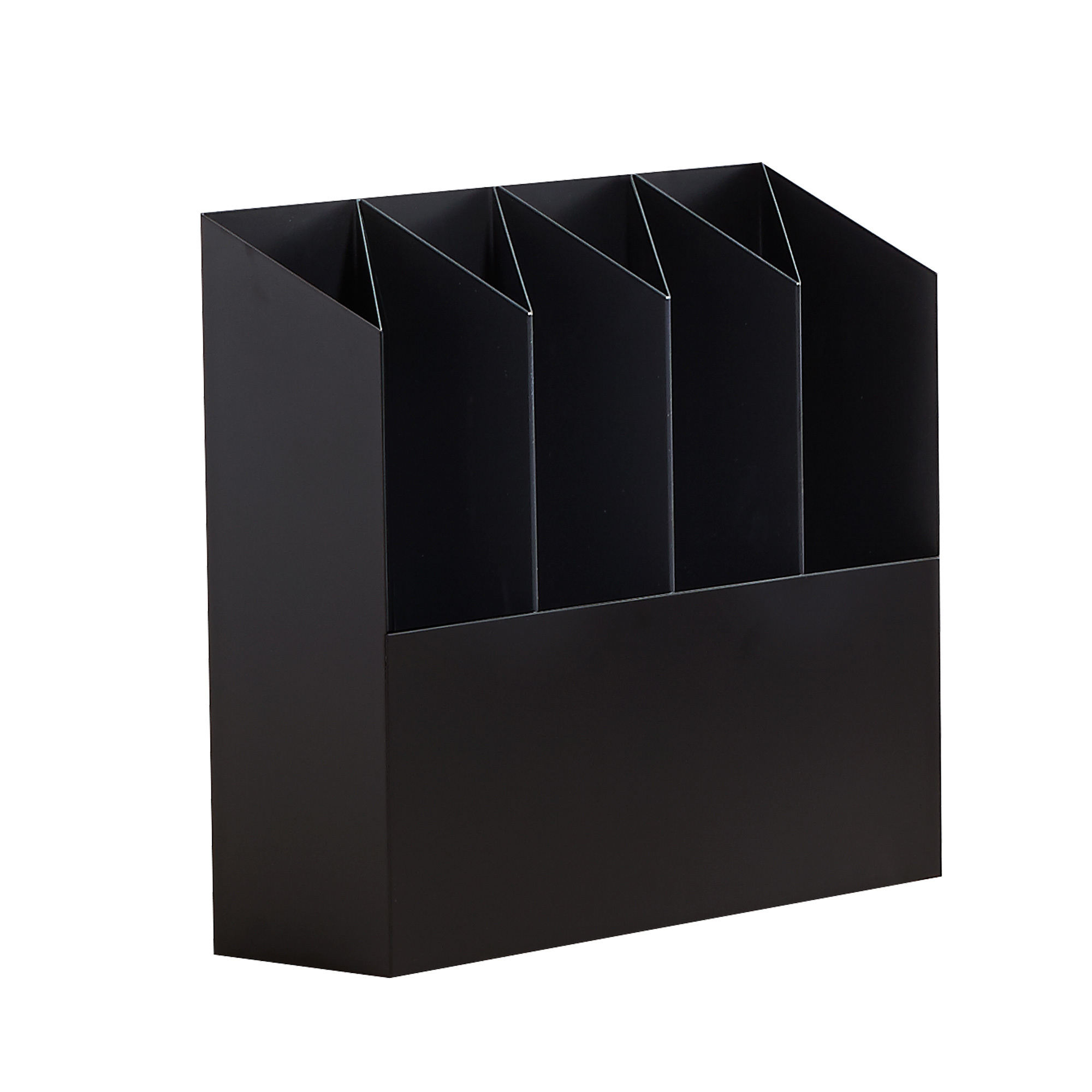 Kant Porte-parapluie Mox noir Schwarzer Kant Schirmständer Mox aus Metall mit fünf Fächern zur Aufbewahrung von Regenschirmen.