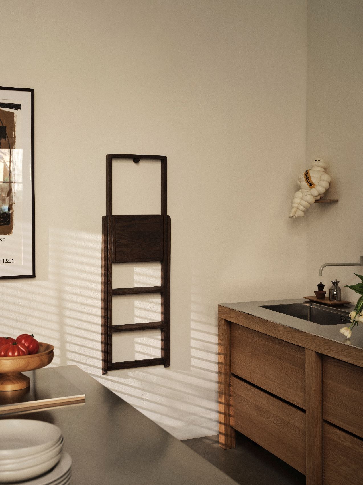 Step Ladder Escabeau chêne foncé Design House Stockholm