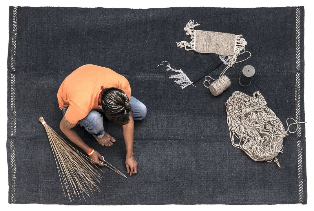 Mía Tapis marron 200x300cm Nanimarquina