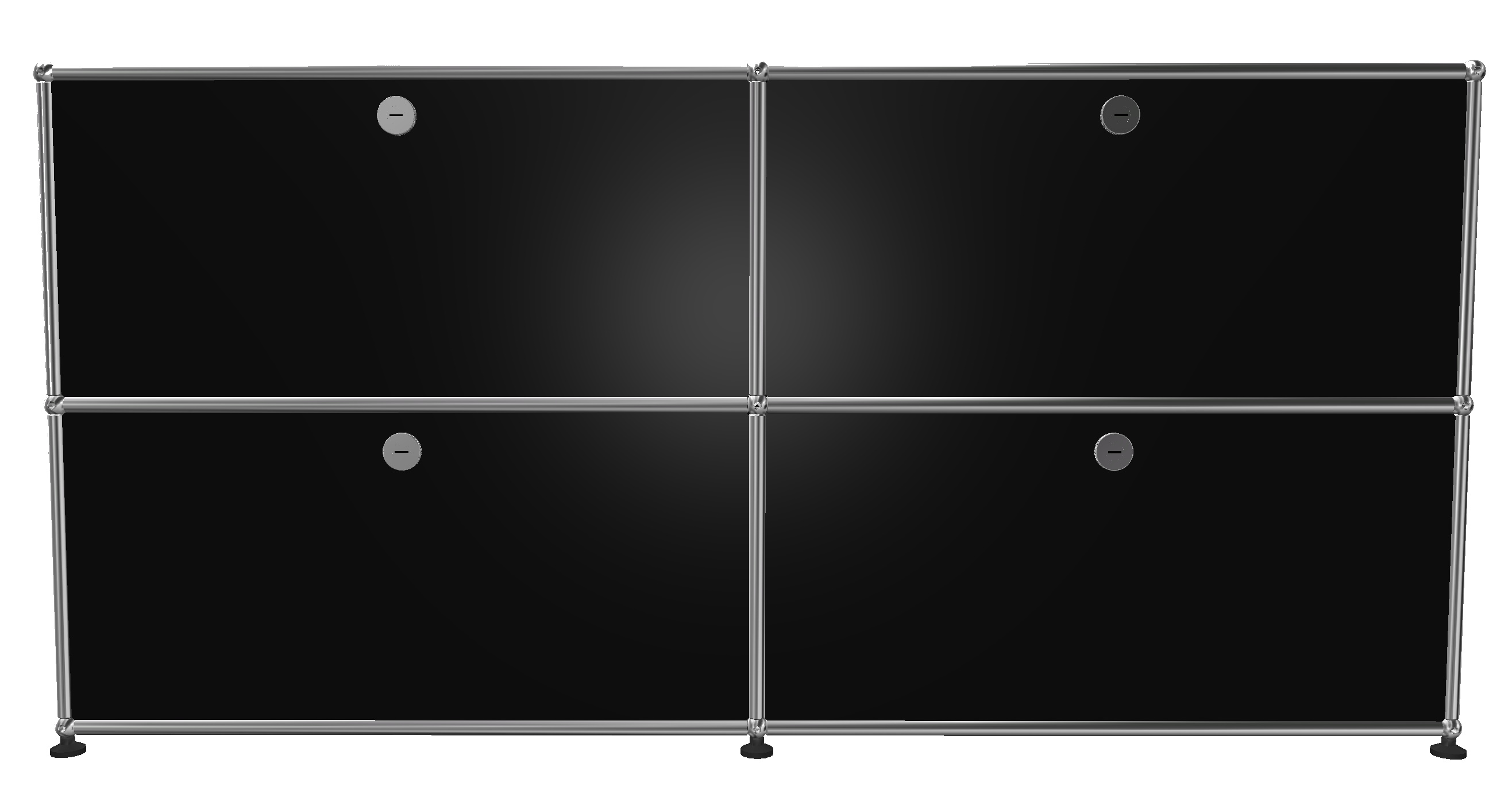USM Haller Buffet 4 dossiers Noir graphite - FAST DELIVERY