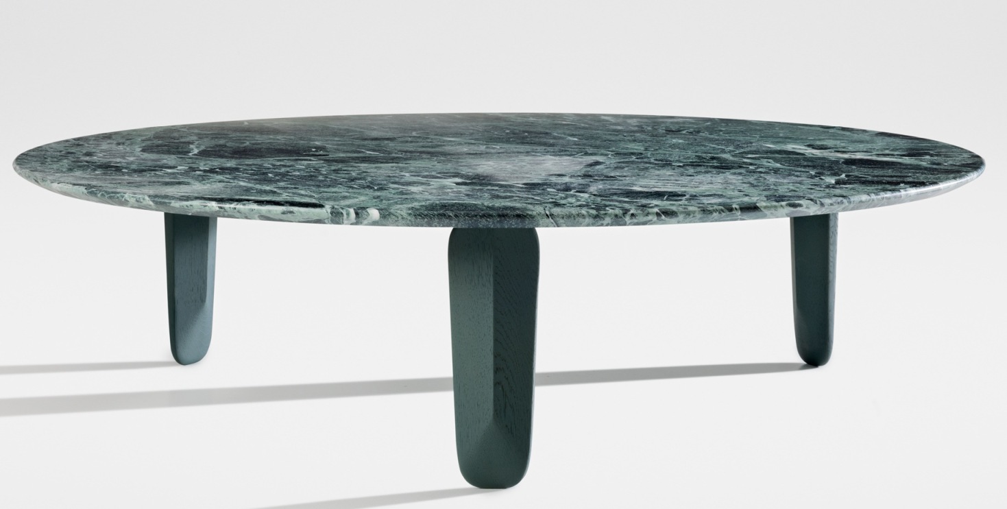 Kuyu Marble Ronde Table basse en marbre Ronde Zeitraum