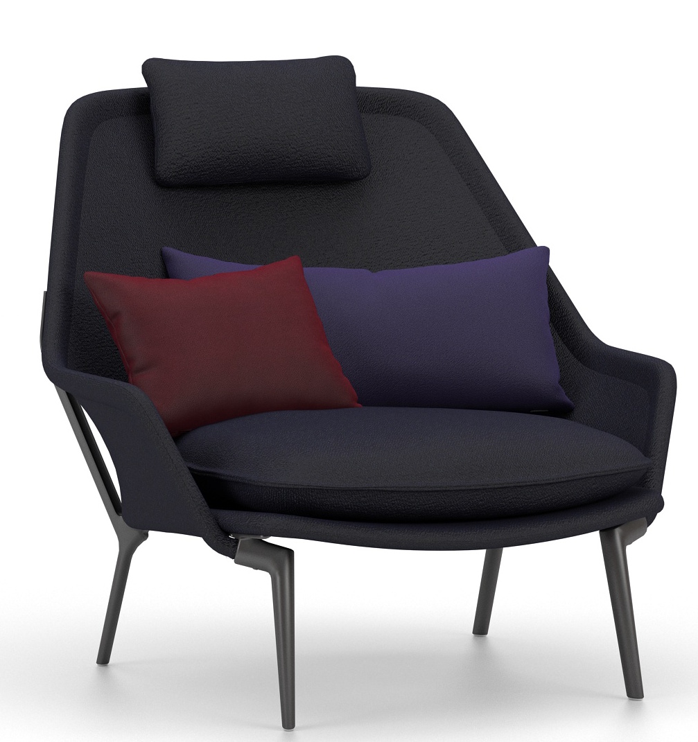 Slow Chair Fauteuil en tissu Vitra 