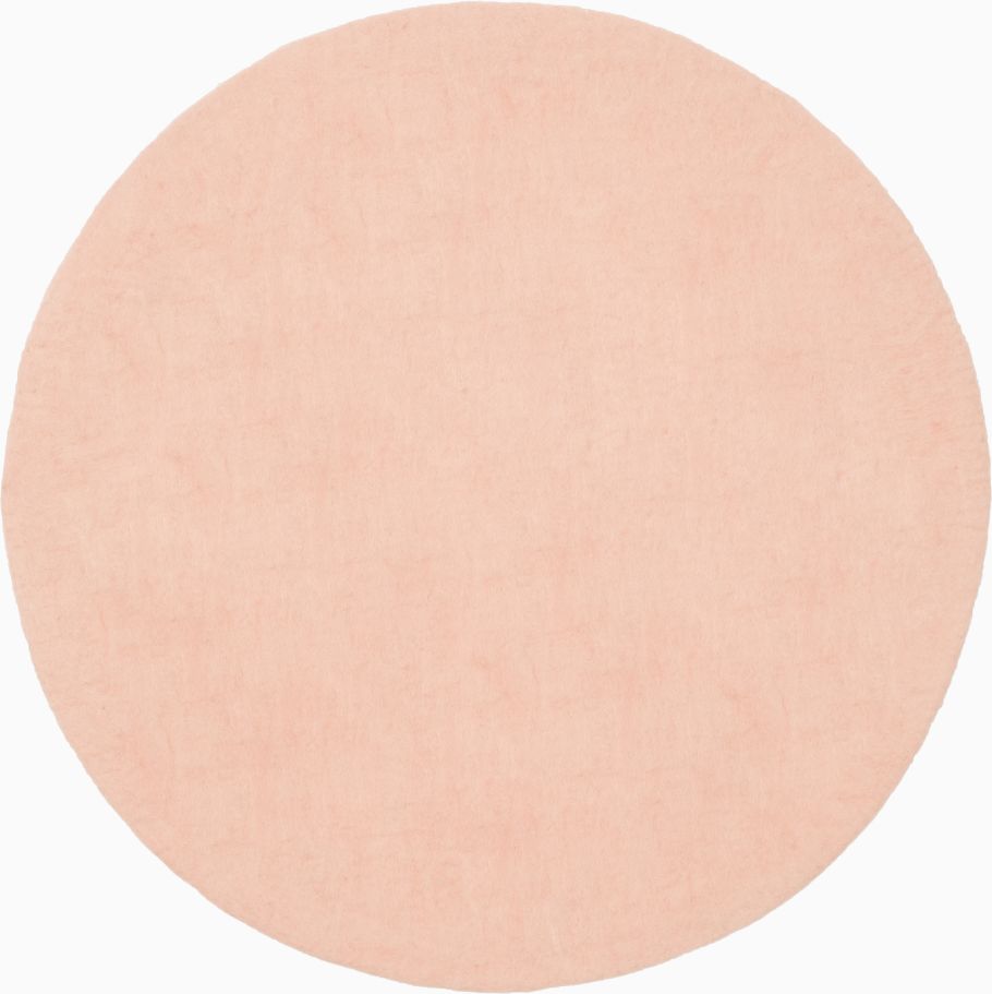 Mono Rond Tapis en feutre Ø 160 cm myfelt  Merle (rose)