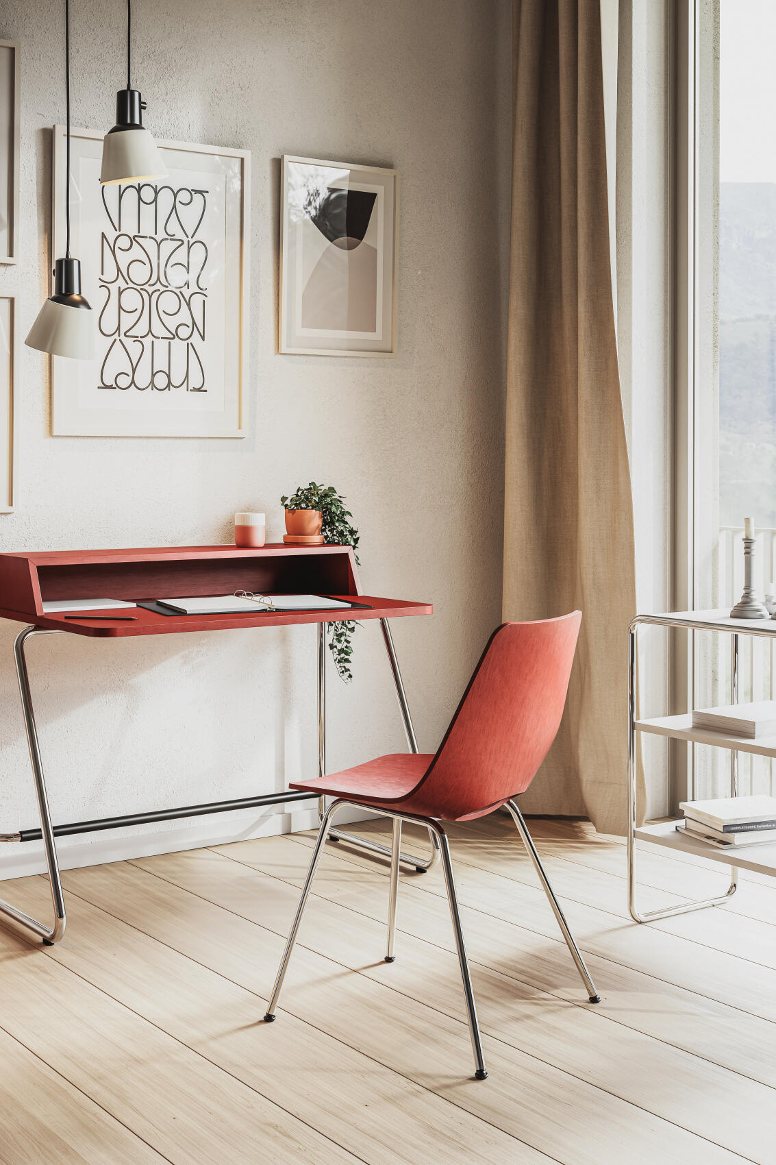 S 661 Chaise en tube d'acier Thonet