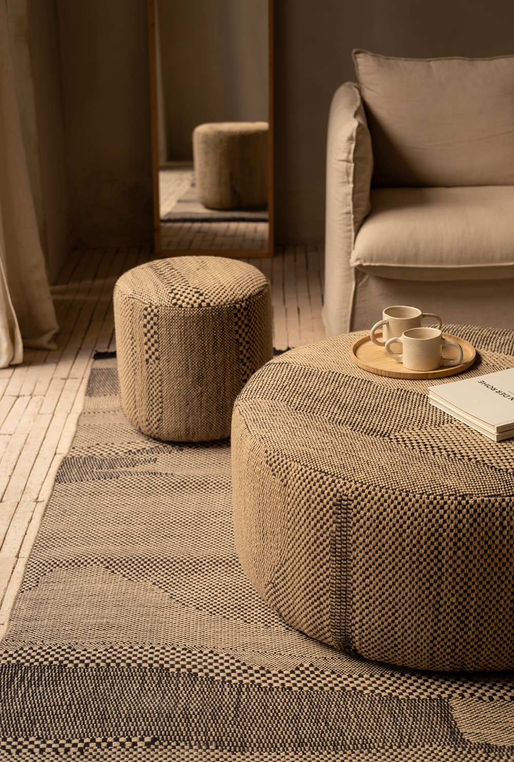 Wabisabi Pouf Tabouret Nanimarquina