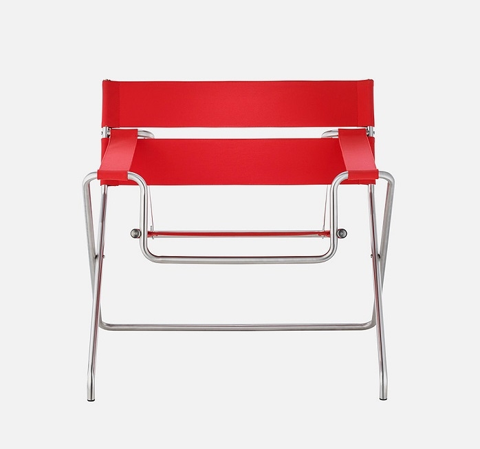 D4 Bauhaus Chaise sité Tecta Rouge