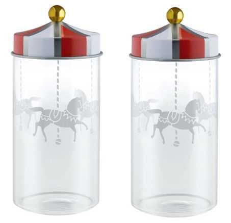 Circus Ensemble de deux conteneurs d'épices MW68S2 Alessi
