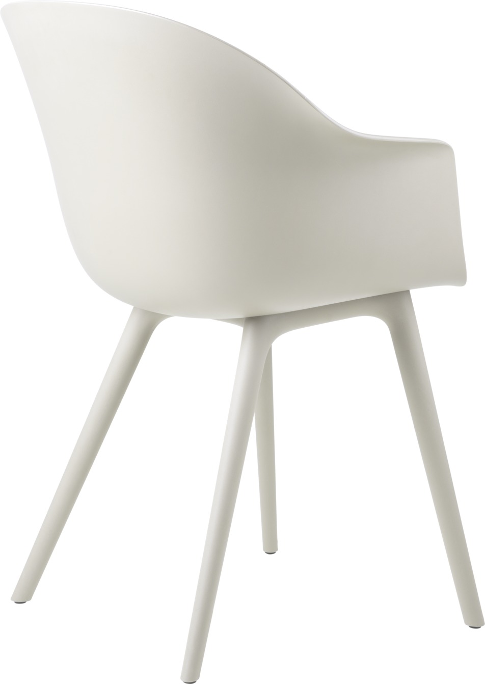 Bat Chair Chaise de salle à manger d'extérieur Alabaster White Gubi