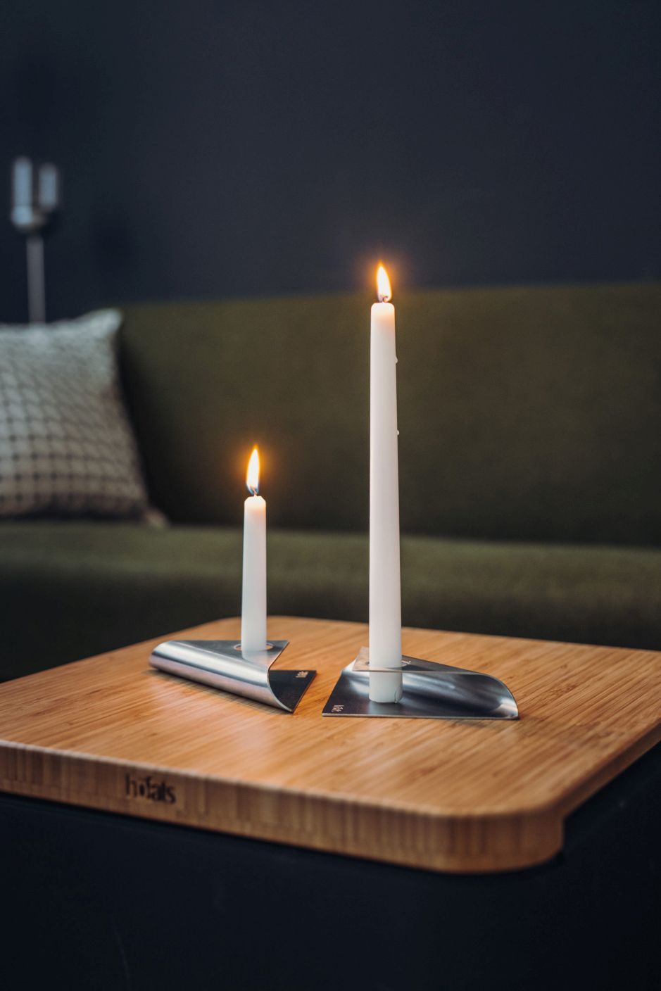 Square Candle Ensemble de 4 chandeliers argentés Höfats OFFRE SPECIALE