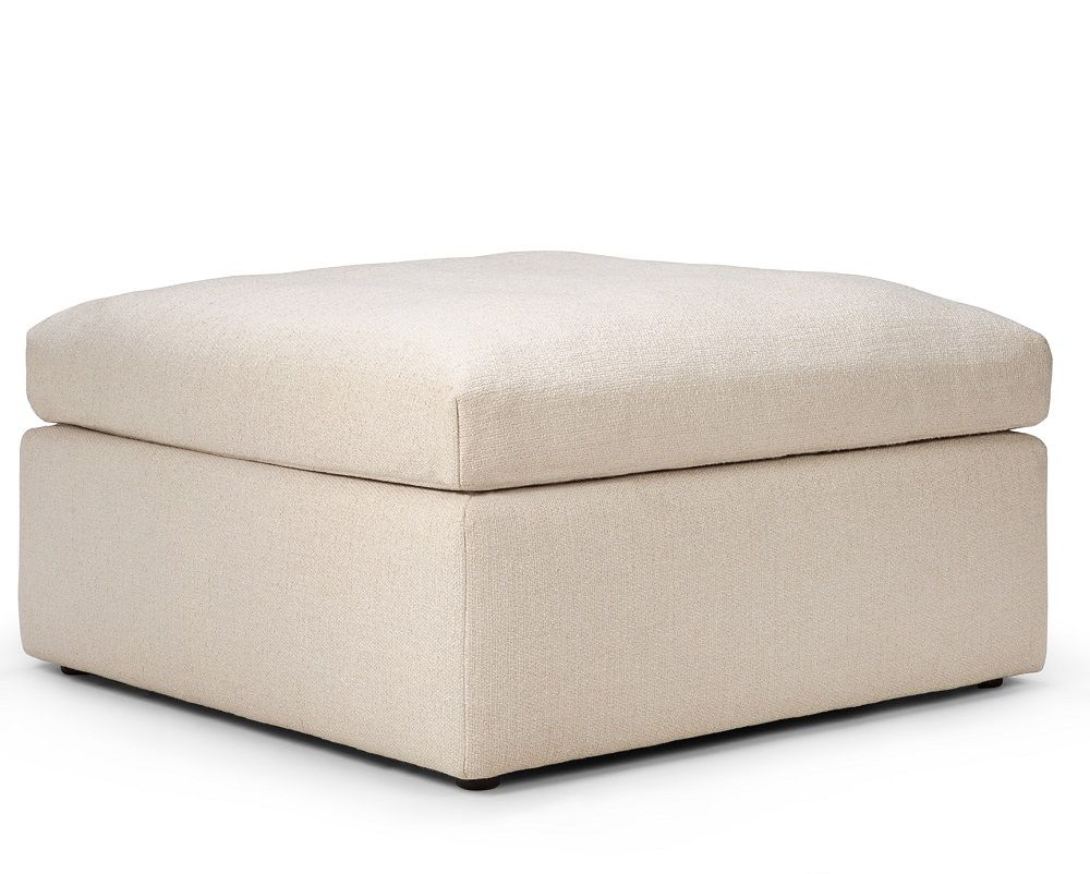 Mellow Tabouret rembourré Off White Eco Tissu Ethnicraft