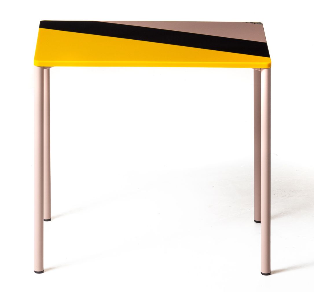 Fishbone Tableau 54x34x50 jaune Moroso