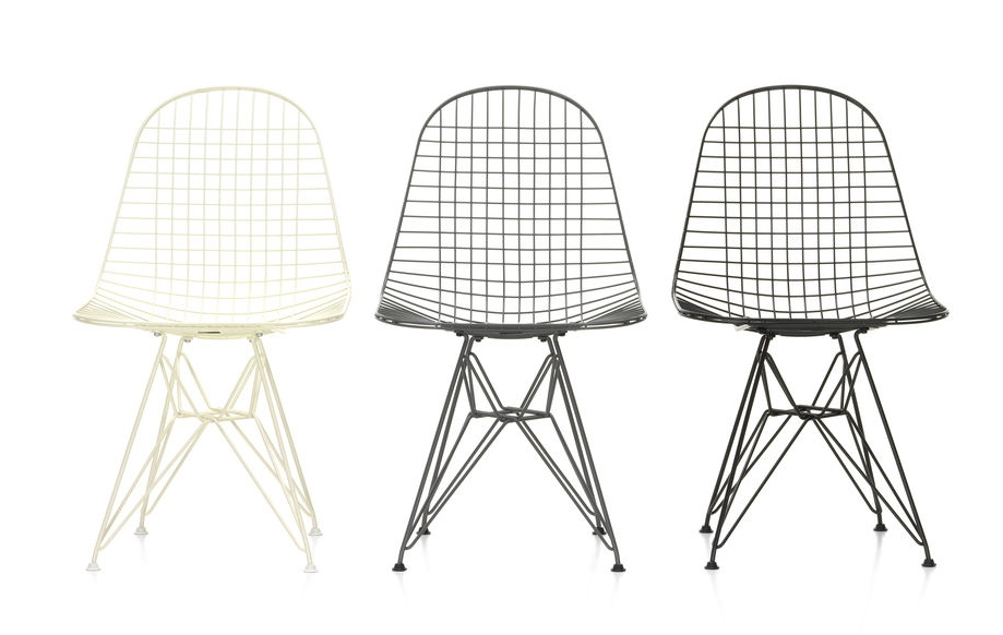 DKR Wire Chair Chaise assise rembourree Vitra