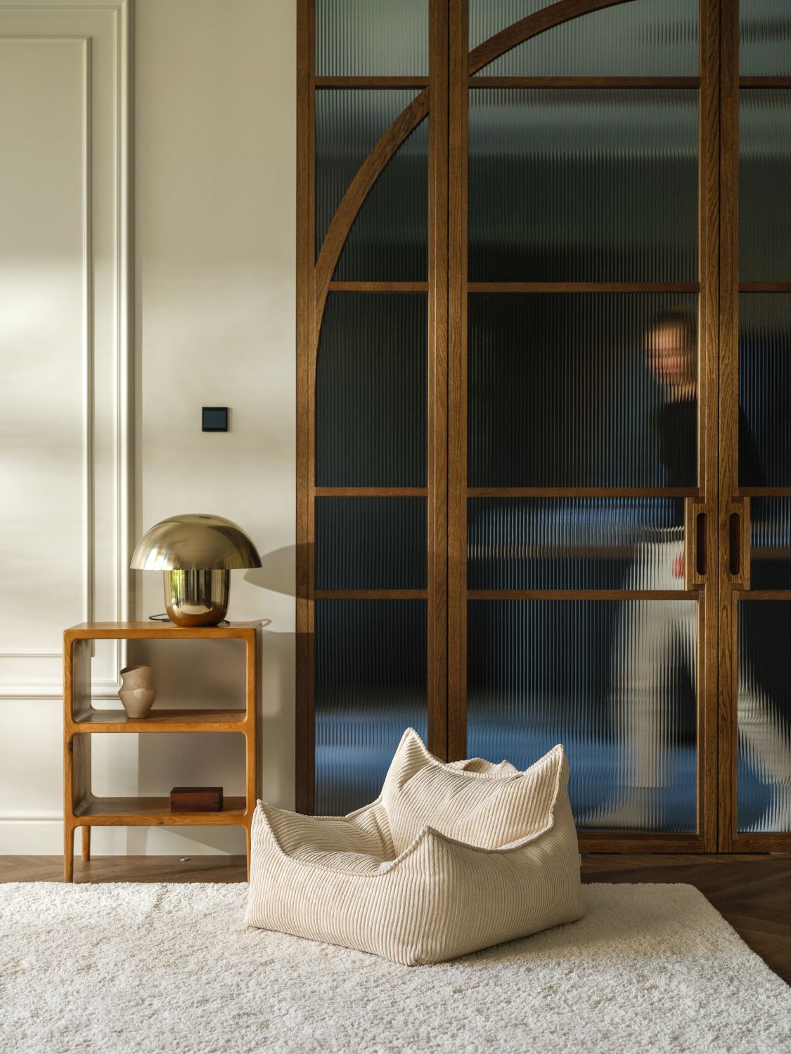 Fauteuil-sac d'enfant large cordon Sucre brun Wigiwama