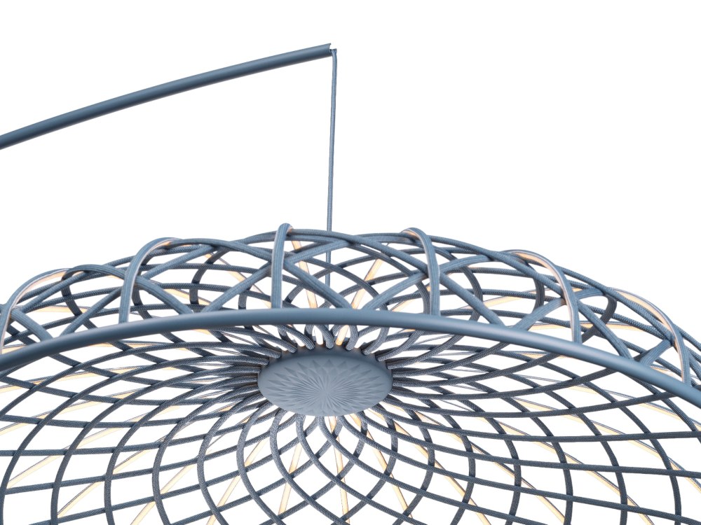 Skynest Motion Lampadaire Bleu Turmalin Flos