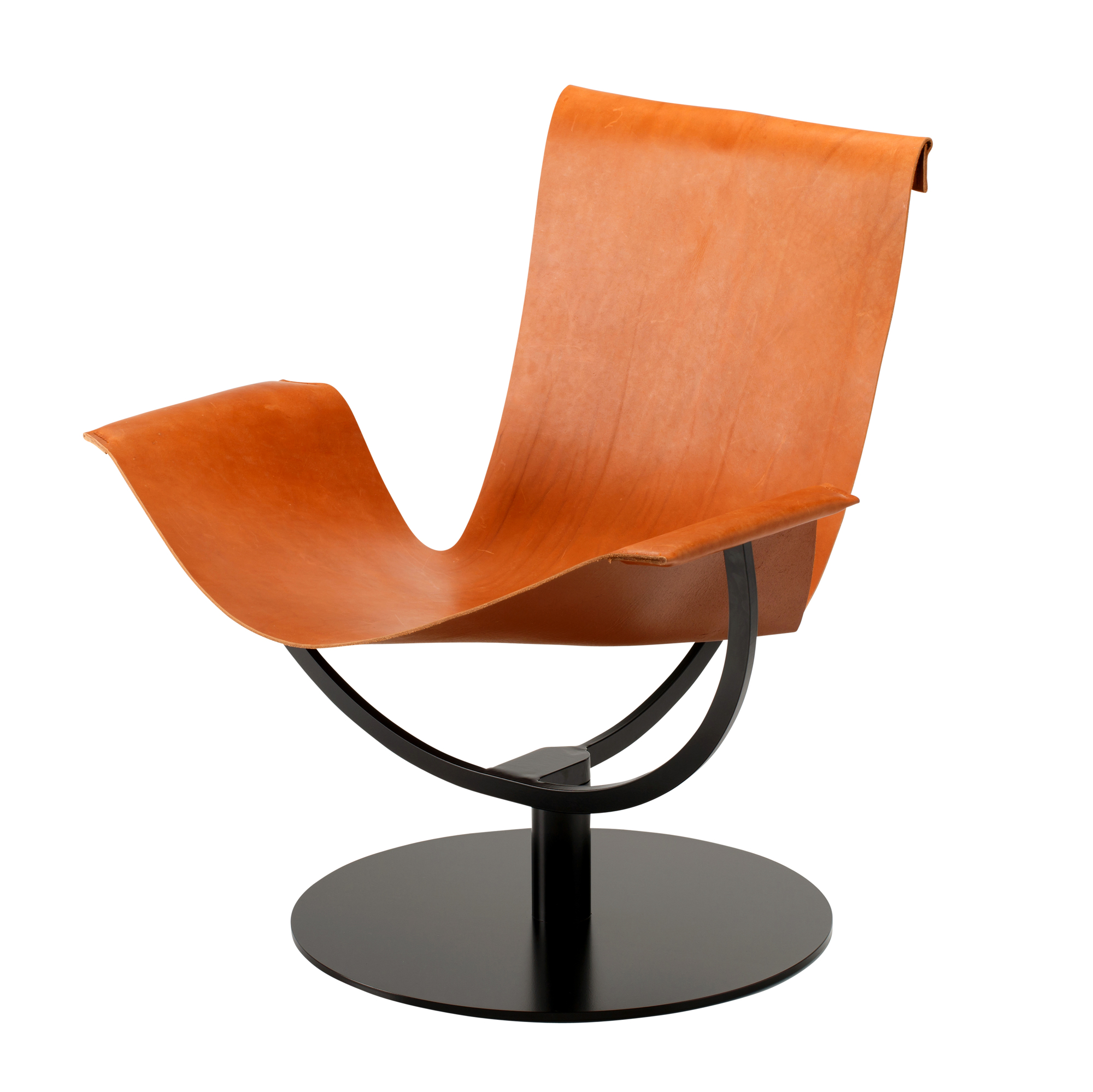 Favius Arch Chair fauteuil peau de vache cognac Favius 